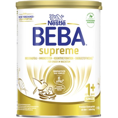 Nestlé BEBA SUPREME Junior 1+ Kindergetränk ab dem 1. Geburtstag 1x800g Nestlé BEBA SUPREME Junior 1+ Kindergetränk ab dem 1. Geburtstag 1x800g von Nestle Beba