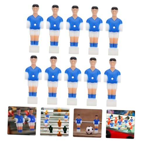 BEBEMOKO 10 Stück Teiliges Tischfußballspieler aus Robustem Kunststoff Langlebig und Kreativ Gestaltet Einfach zu Montieren für Tischfußballmaschinen und Spielerisches Familienerlebnis von BEBEMOKO
