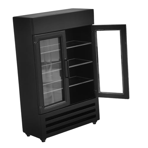 BEBEMOKO Miniatur-wohnkultur Verschleißfester Mini-gefrierschrank Bezauberndes Miniatur-spielzeugdesign von BEBEMOKO