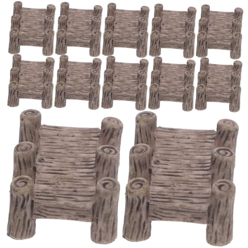BEBEMOKO 12 Stücke Harz Miniatur Brücke Requisiten Szene Dekoration Garten Brücke Modell Zu Hause Desktop Ornament 4cm X 2 7 Cm von BEBEMOKO