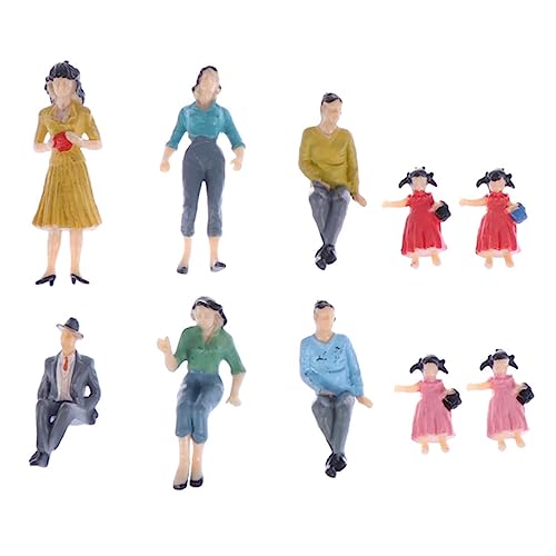 BEBEMOKO 15 Stück Teiliges Bemalter Plastikfiguren für Modelleisenbahn Architektur und Miniaturszenen Realistische Handbemalte Modellfiguren in Zufälligen Farben BEBEMOKO 15 Stück Teiliges Bemalter Plastikfiguren für Modelleisenbahn Architektur und Miniaturszenen Realistische Handbemalte Modellfiguren in Zufälligen Farben von BEBEMOKO