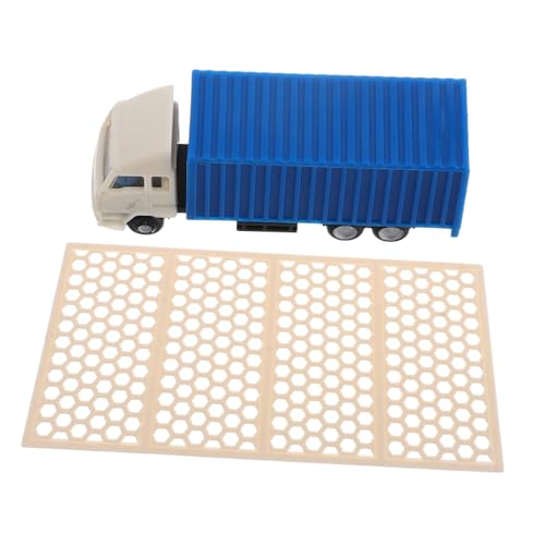 BEBEMOKO 2er-Set Maßstabsgetreue Mini- -Trucks Sandtisch- Parkplatz-szenerie-Requisiten Straßen-Requisiten-Modell Für Kinderspiele Und Fantasievolles Design von BEBEMOKO