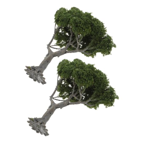 BEBEMOKO 2 Stück Miniatur-baummodell: 12 cm Mikro-landschaftsmodellbaum – Simulation Winziger Pflanzen Für Straßenarchitektur, Gebäude, DIY-Dekoration, Sandtisch von BEBEMOKO
