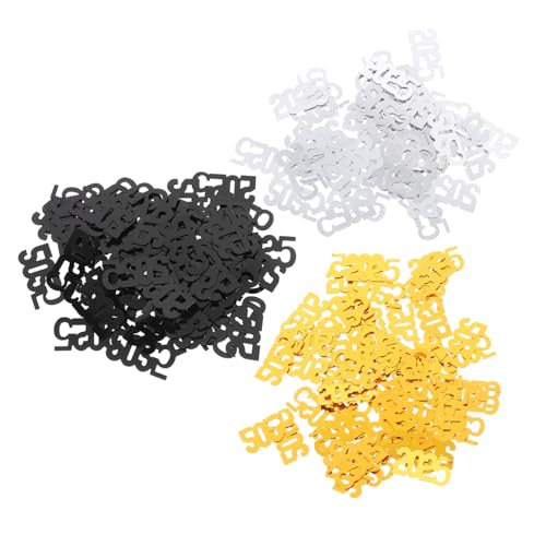 BEBEMOKO 3er Pack Pack Neujahrs Konfetti für Feierliche Tischdekoration Neujahrsparty Dekoration Sicher für Glänzendes Streudeko für Abschlussfeiern und BEBEMOKO 3er Pack Pack Neujahrs Konfetti für Feierliche Tischdekoration Neujahrsparty Dekoration Sicher für Glänzendes Streudeko für Abschlussfeiern und von BEBEMOKO