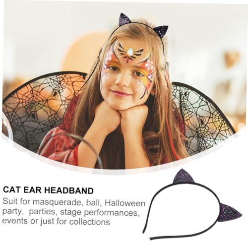 BEBEMOKO 4 Stück Teiliges Glitzer Katzenohren Haarband aus Leichtem Legierungs Vliesstoffmaterial Langlebig und Formbeständig für Katzenparty Karneval Cosplay und Fotorequisiten BEBEMOKO 4 Stück Teiliges Glitzer Katzenohren Haarband aus Leichtem Legierungs Vliesstoffmaterial Langlebig und Formbeständig für Katzenparty Karneval Cosplay und Fotorequisiten von BEBEMOKO