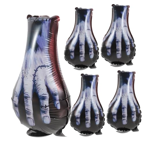 BEBEMOKO 5 Stück Ghost Hand Folienballons Gruselige Halloween Dekorationen für Geburtstagsfeiern Fotorequisiten und Partys Robuste und Sichere Luftballons für Unvergessliche Feste BEBEMOKO 5 Stück Ghost Hand Folienballons Gruselige Halloween Dekorationen für Geburtstagsfeiern Fotorequisiten und Partys Robuste und Sichere Luftballons für Unvergessliche Feste von BEBEMOKO