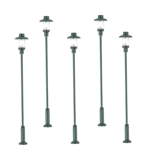 BEBEMOKO 5 Teiliges Sandtisch Modellzubehör Mini Straßenlaterne Für Außendekor Gartendekoration Kleines Straßenlaternenmodell Mini Straßenlaternenmodelle Edelstahl Plus Abs Grün BEBEMOKO 5 Teiliges Sandtisch Modellzubehör Mini Straßenlaterne Für Außendekor Gartendekoration Kleines Straßenlaternenmodell Mini Straßenlaternenmodelle Edelstahl Plus Abs Grün von BEBEMOKO