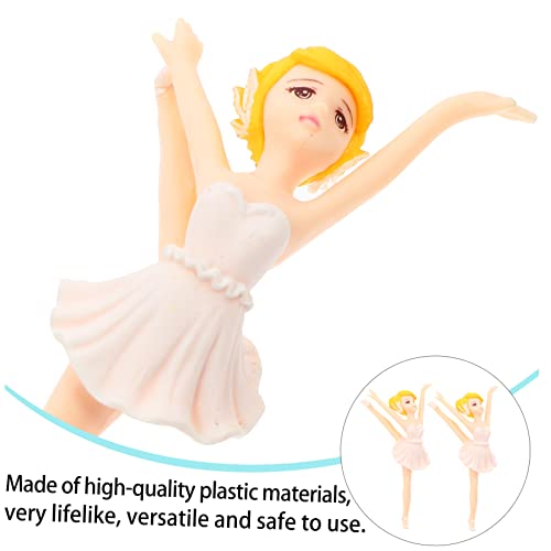 BEBEMOKO 6 Stück Teiliges Niedliche Ballett Mädchen Schlüsselanhänger aus PVC Kunststoff Vielseitige Miniatur Micro Landschaft Deko Süße Weiße Cake Topper für Geburtstagsfeier und BEBEMOKO 6 Stück Teiliges Niedliche Ballett Mädchen Schlüsselanhänger aus PVC Kunststoff Vielseitige Miniatur Micro Landschaft Deko Süße Weiße Cake Topper für Geburtstagsfeier und von BEBEMOKO