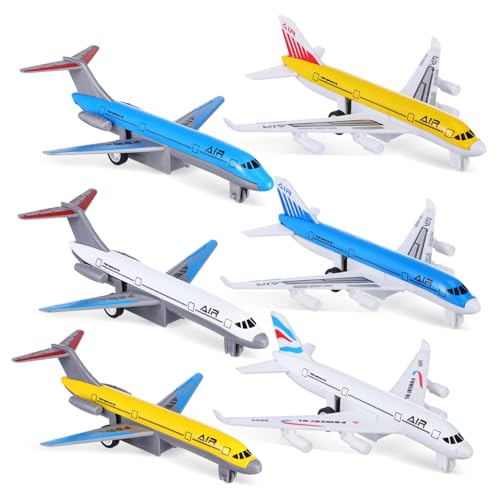 BEBEMOKO 6-teiliges Rückziehflugzeug Für Jungen, Kinderflugzeug-Set, Rückziehspielzeug, Kinderflugzeug-modellflugzeug-Spielzeug, Kinderspielflugzeug-Modell BEBEMOKO 6-teiliges Rückziehflugzeug Für Jungen, Kinderflugzeug-Set, Rückziehspielzeug, Kinderflugzeug-modellflugzeug-Spielzeug, Kinderspielflugzeug-Modell von BEBEMOKO