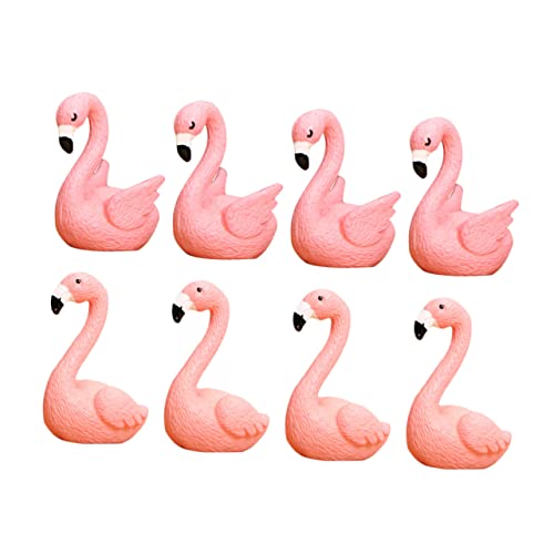 BEBEMOKO 8 Stück Miniatur-Flamingo-Figuren, niedliche PVC-Kuchendekoration und Gartendekoration für DIY-Landschaftsdekoration und Party-Dekoration, Flamingo-Handwerk BEBEMOKO 8 Stück Miniatur-Flamingo-Figuren, niedliche PVC-Kuchendekoration und Gartendekoration für DIY-Landschaftsdekoration und Party-Dekoration, Flamingo-Handwerk von BEBEMOKO