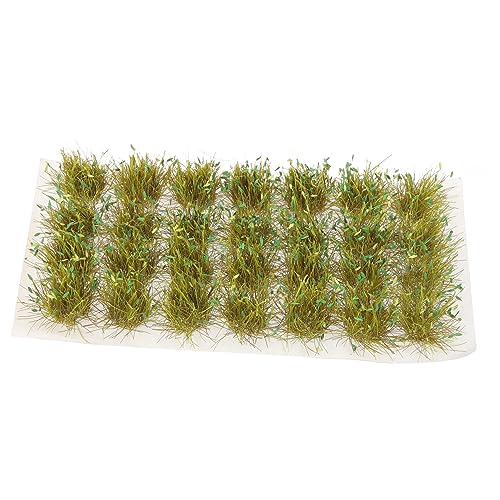 BEBEMOKO DIY Modellbau Gras Mit Spitzenblätter Für Diorama Zubehör Für Modelleisenbahn Und Tabletop Spiele Realistische Vegetation von BEBEMOKO