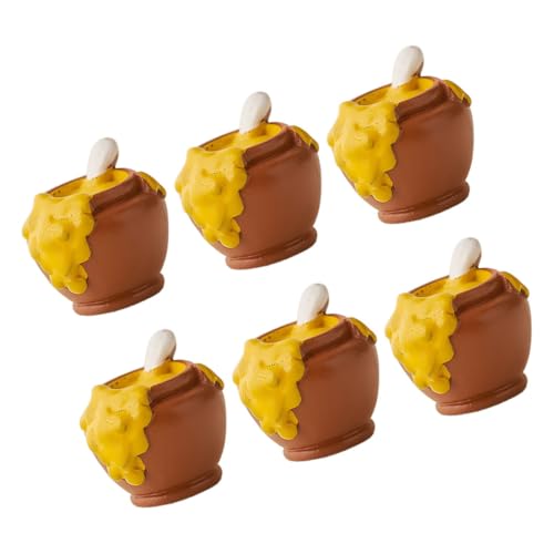 BEBEMOKO Mini-Honigglas, Puppenhaus-Marmeladenglas, Miniatur-Lebensmittelzubehör, Mikro-Landschaft, Honigtopf, winzige Honiggläser, Miniaturglas, Dekoration, Puppenhaus-Honigzubehör, hellbraunes Harz BEBEMOKO Mini-Honigglas, Puppenhaus-Marmeladenglas, Miniatur-Lebensmittelzubehör, Mikro-Landschaft, Honigtopf, winzige Honiggläser, Miniaturglas, Dekoration, Puppenhaus-Honigzubehör, hellbraunes Harz von BEBEMOKO