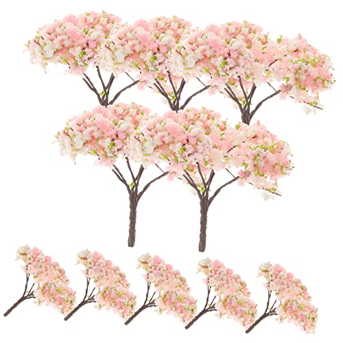 BEBEMOKO Miniatur-Kirschblütenbäume, künstliche Kirschblüten, Foto-Requisite für Dekoration, Miniatur-Gartenornament, künstliches Kirschblüten-Laub für Bastelprojekte, 10 Stück BEBEMOKO Miniatur-Kirschblütenbäume, künstliche Kirschblüten, Foto-Requisite für Dekoration, Miniatur-Gartenornament, künstliches Kirschblüten-Laub für Bastelprojekte, 10 Stück von BEBEMOKO