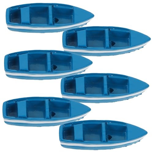 BEBEMOKO Seaside Miniatur-Dekor, 6-teiliges lebendiges Boot-Miniatur-Set für TV-Ständer, Dekoration für Jungen und Mädchen BEBEMOKO Seaside Miniatur-Dekor, 6-teiliges lebendiges Boot-Miniatur-Set für TV-Ständer, Dekoration für Jungen und Mädchen von BEBEMOKO