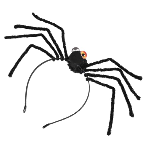 BEBEMOKO Spinnen Kopfschmuck Stirnbänder Spinnen Haarreifen Netzdekorationen Haarband Party Mädchen Süßes Kostüm Kind Cosplay Frauen Maskerade Haar Accessoires Riesiges von BEBEMOKO