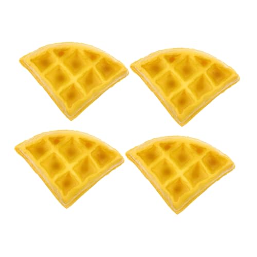 BEBEMOKO Waffelform, künstliches Brot, für Kuchen, Waffelsimulation, Dessert-Modell, künstliche Lebensmittel für Küche, Dekoration, realistische Lebensmittel, gelber Schaumstoff, 4 Stück BEBEMOKO Waffelform, künstliches Brot, für Kuchen, Waffelsimulation, Dessert-Modell, künstliche Lebensmittel für Küche, Dekoration, realistische Lebensmittel, gelber Schaumstoff, 4 Stück von BEBEMOKO