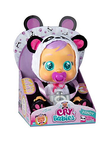 CRY BABIES Pandy, der Panda | Interaktive Spiel- & Funktionspuppe mit Schnuller, die echte Tränen weint | Kinder ab 2 Jahren geeignet von BEBÉS LLORONES LÁGRIMAS MÁGICAS