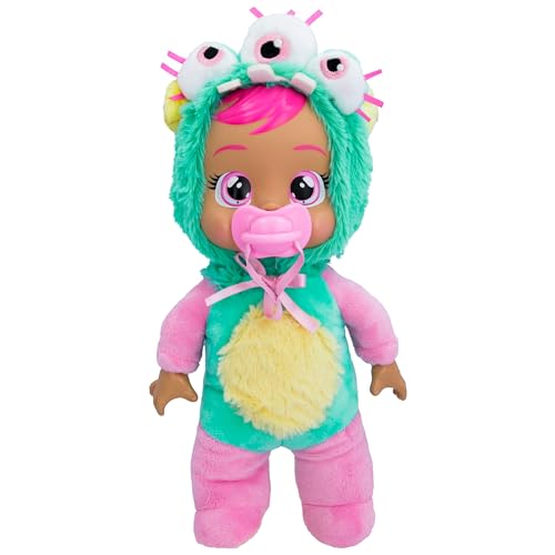 Cry Babies Tiny Cuddles Monster Zippy, Plüsch-Baby-Puppe, Tiny Cuddles mit personalisiertem Pyjama eines Monsters, das echte Tränen weint, Kinder ab 18 Monaten und älter Cry Babies Tiny Cuddles Monster Zippy, Plüsch-Baby-Puppe, Tiny Cuddles mit personalisiertem Pyjama eines Monsters, das echte Tränen weint, Kinder ab 18 Monaten und älter von BEBÉS LLORONES LÁGRIMAS MÁGICAS