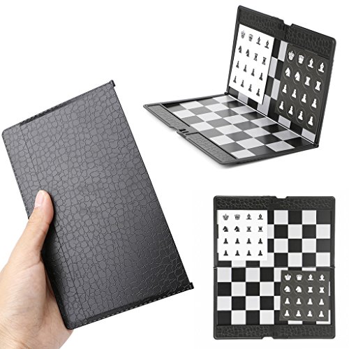 Pocket Folding International Chess Set Board Checkers Traveler Plane Flying Chess Game von BEBIKR