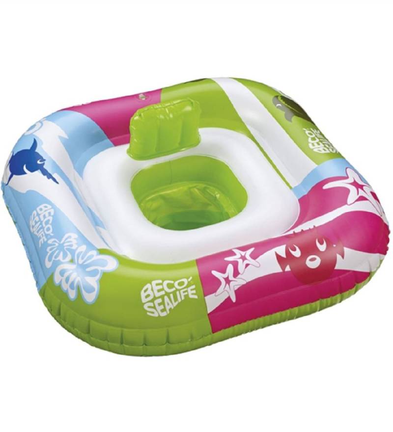 BECO Schwimmring m. Sitz - 0-11 kg - Grün/Pink/Blau - BECO - 0-1 Jahre (50-80) - Schwimmring von BECO