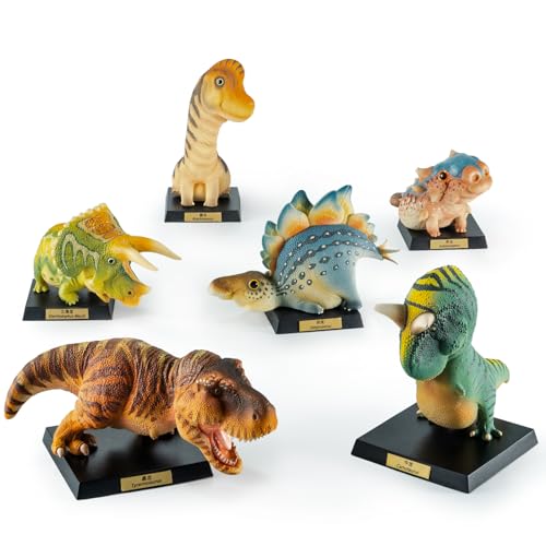 BEEMAI The Chubby Ancient Creatures Serie 3 Stück (3er Set No Repeat) Blind Box Figuren, zufälliges Design, niedliche Figuren, Sammlerstück, Spielzeug, Geburtstagsgeschenke von BEEMAI