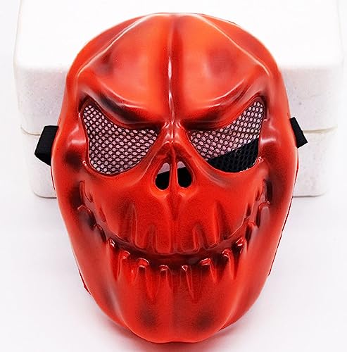 BEESUM Evil Pumpkin Head Mask JackoLantern Halloween Party Kostüm Gruselige Requisiten PVC von BEESUM