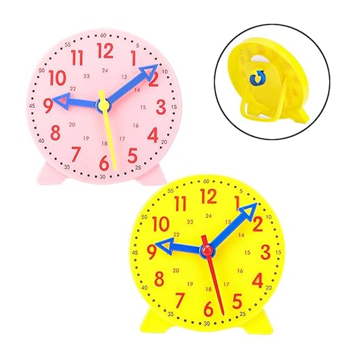 BEIMEIII 2 Stück Lernuhr Kinder Grundschule Uhr Lernen Kinder Uhrzeit Lernspiel Uhr und Zeit 12/24 Stunden Gelb und Rosa Schüleruhr 10 * 10cm für Lernuhr Grundschule Familie Lernmittel BEIMEIII 2 Stück Lernuhr Kinder Grundschule Uhr Lernen Kinder Uhrzeit Lernspiel Uhr und Zeit 12/24 Stunden Gelb und Rosa Schüleruhr 10 * 10cm für Lernuhr Grundschule Familie Lernmittel von BEIMEIII