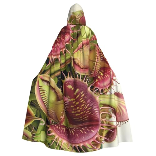 BEIVGOXL Kapuzenumhang mit fleischfressender Pflanze, bedruckter Halloween-Umhang, Erwachsenen-Umhang mit Kapuze, übergroßer Umhang mit Fliege, Unisex, Cosplay-Kostüme BEIVGOXL Kapuzenumhang mit fleischfressender Pflanze, bedruckter Halloween-Umhang, Erwachsenen-Umhang mit Kapuze, übergroßer Umhang mit Fliege, Unisex, Cosplay-Kostüme von BEIVGOXL