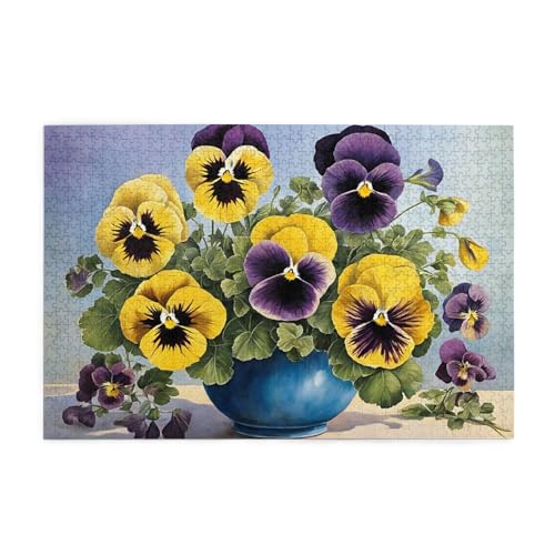 Stiefmütterchen Perfektion gedrucktes Bild, personalisiertes Holzpuzzle, 1000 Teile, interessante Puzzles für Erwachsene und Familien, Kinder, Landschaftstierpuzzle Stiefmütterchen Perfektion gedrucktes Bild, personalisiertes Holzpuzzle, 1000 Teile, interessante Puzzles für Erwachsene und Familien, Kinder, Landschaftstierpuzzle von BEIVGOXL