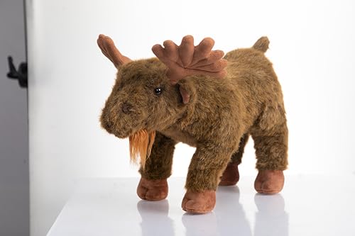 BEJOY Elch Plüschtier Simuliertes Stofftier für Kinder, Kuscheliges Spielzeug für Tierliebhaber, Plüschtiere als Wohnaccessoire Geburtstags BEJOY Elch Plüschtier Simuliertes Stofftier für Kinder, Kuscheliges Spielzeug für Tierliebhaber, Plüschtiere als Wohnaccessoire Geburtstags von BEJOY