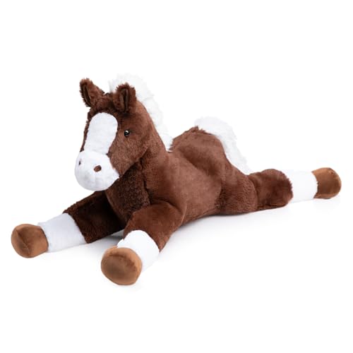 BEJOY Plüschtiere Pferd, großes Teddy Plüschtier, kuscheliges Stofftier Pony für Kinder Freundin Geschenk Geburtstag Weihnachten, 80cm BEJOY Plüschtiere Pferd, großes Teddy Plüschtier, kuscheliges Stofftier Pony für Kinder Freundin Geschenk Geburtstag Weihnachten, 80cm von BEJOY