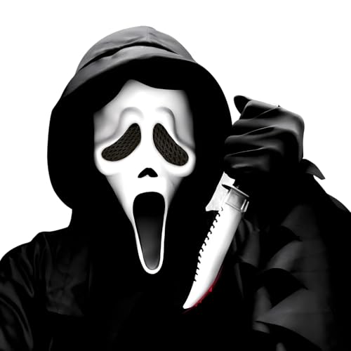 BEJOYFMY Scary Ghost Gesichtsmaske, Schreckliche Schädel Schreie Kopfmasken für Halloween Klassischer Film Cosplay Requisiten BEJOYFMY Scary Ghost Gesichtsmaske, Schreckliche Schädel Schreie Kopfmasken für Halloween Klassischer Film Cosplay Requisiten von BEJOYFMY