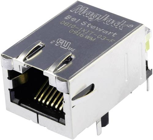 BEL Stewart Connectors MagJack 10/100Base-TX 5 Übertrager mit LEDs 08B0-1X1T-03-F Buchse, Einbau ho von BEL Stewart Connectors