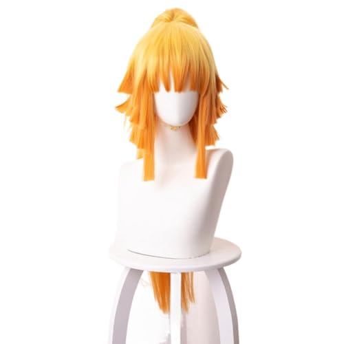 Anime Agatsuma Zenitsu Cosplay Perücke Langer Pferde Synthetisch für Mädchen Frauen Halloween Party Anime Agatsuma Zenitsu Cosplay Perücke Langer Pferde Synthetisch für Mädchen Frauen Halloween Party von BELEB