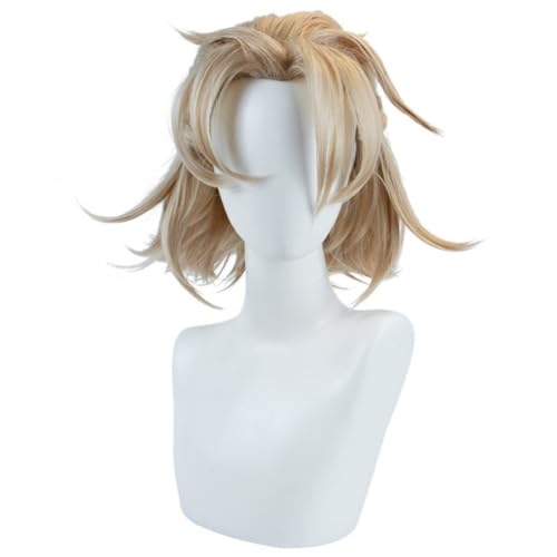 Anime Albedo Cosplay Perücke, Blonde Kurze Haare Perücken für Halloween Kostüm Party Accesorios Anime Albedo Cosplay Perücke, Blonde Kurze Haare Perücken für Halloween Kostüm Party Accesorios von BELEB