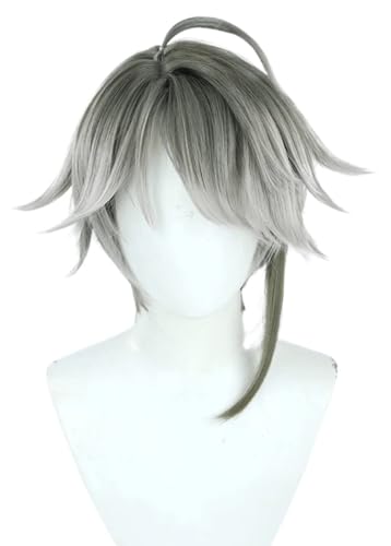 Anime Alhaitham Cosplay Perücke, gemischte Farben Kurze Haare Perücken für Halloween Kostüm Party Accesorios Anime Alhaitham Cosplay Perücke, gemischte Farben Kurze Haare Perücken für Halloween Kostüm Party Accesorios von BELEB
