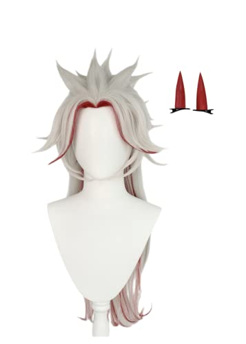 Anime Arataki Itto Cosplay Perücke, Mischfarben Haarperücken Mit 2 Haarschmuck, Für Halloween Kostüm Party Accesorios, Cosplay Event, Anime Show Anime Arataki Itto Cosplay Perücke, Mischfarben Haarperücken Mit 2 Haarschmuck, Für Halloween Kostüm Party Accesorios, Cosplay Event, Anime Show von BELEB