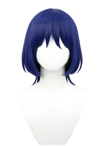 Anime Balladeer Cosplay Perücke, Blau Bob Kurzes Haar Perücken für Halloween Kostüm Party Accesorios von BELEB