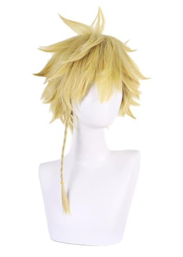 Anime Bandit King Aza Chobei Cosplay Perücke Blond Kurzes Haar Halloween Rollenspiel Kostüm Party Accessoire von BELEB