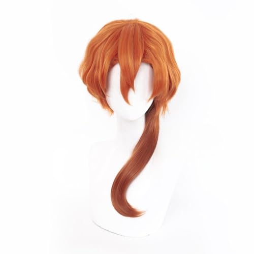 Anime Bungo Stray Dogs Nakahara Chuuya Cosplay Perücke, Orange Langes Haar für Halloween, Party, Karneval, Nachtleben, Konzerte, Hochzeiten Anime Bungo Stray Dogs Nakahara Chuuya Cosplay Perücke, Orange Langes Haar für Halloween, Party, Karneval, Nachtleben, Konzerte, Hochzeiten von BELEB