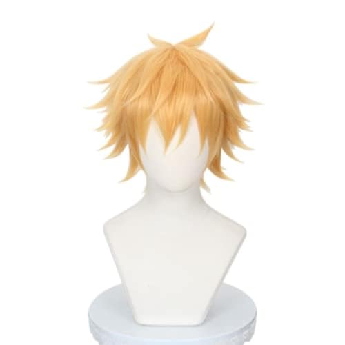 Anime Cosplay Denji Perücke, Blonde Kurze Haare Perücken Für Halloween Karneval Kostüm Party Accesorios von BELEB