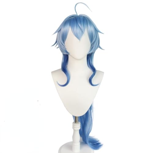 Anime Cosplay Ganyu Perücke, Frauen Aqua Blau Lange Haare Perücken für Halloween Kostüm Party Accesorios Anime Cosplay Ganyu Perücke, Frauen Aqua Blau Lange Haare Perücken für Halloween Kostüm Party Accesorios von BELEB