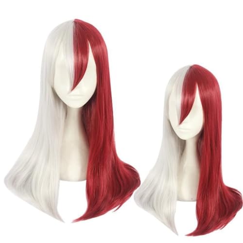 Anime Cosplay Hälfte Weiß Hälfte Rot Lange Gerade Haare Perücke Für Todoroki Shoto Rollenspiel Perücken Für Party Täglich Halloween Anime Cosplay Hälfte Weiß Hälfte Rot Lange Gerade Haare Perücke Für Todoroki Shoto Rollenspiel Perücken Für Party Täglich Halloween von BELEB