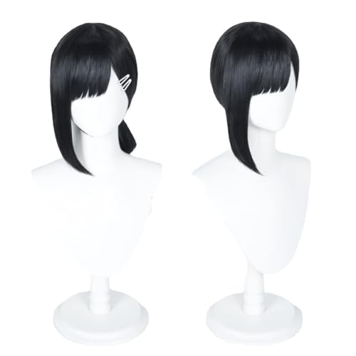 Anime Cosplay Higashiyama Kobeni Perücke, Frauen Schwarz Kurzes Haar Perücken Für Halloween Karneval Kostüm Party Accesorios von BELEB