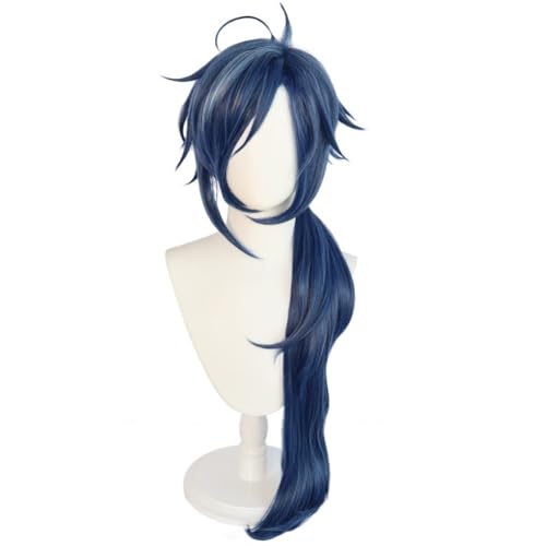 Anime Cosplay Kaeya Perücke, Frauen dunkelblau Lange Haare Perücken für Halloween Kostüm Party Accesorios Anime Cosplay Kaeya Perücke, Frauen dunkelblau Lange Haare Perücken für Halloween Kostüm Party Accesorios von BELEB