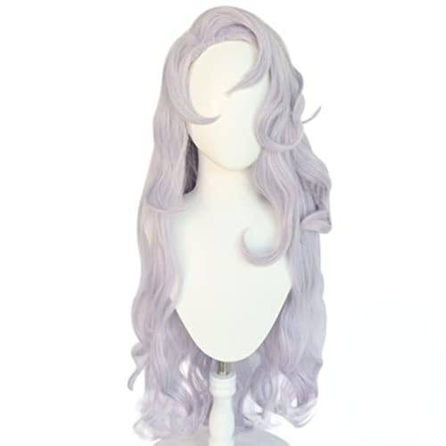 Anime Cosplay Kostüm Gojo Satoru Perücke, Frauen Licht lila Lange gewellt Kostüm Seite Parting Perücken für Halloween, Party, Karneval, Nachtleben Anime Cosplay Kostüm Gojo Satoru Perücke, Frauen Licht lila Lange gewellt Kostüm Seite Parting Perücken für Halloween, Party, Karneval, Nachtleben von BELEB