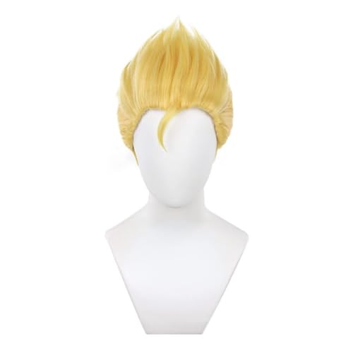Anime Cosplay Kostüm Hanagaki Takemichi Perücke, Gold kurzes Haar für Halloween, Party, Karneval, Nachtleben, Konzerte, Hochzeiten von BELEB