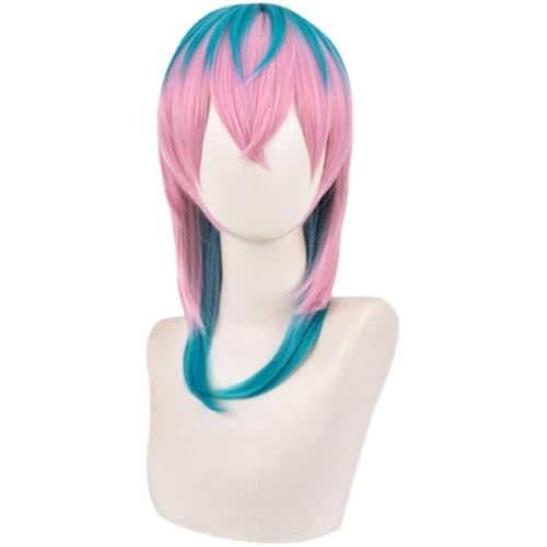 Anime Cosplay Kostüm Rindo Haitani Perücke, Frauen Gradient Rosa Langes Haar für Halloween, Party, Karneval, Nachtleben, Konzerte, Hochzeiten Anime Cosplay Kostüm Rindo Haitani Perücke, Frauen Gradient Rosa Langes Haar für Halloween, Party, Karneval, Nachtleben, Konzerte, Hochzeiten von BELEB