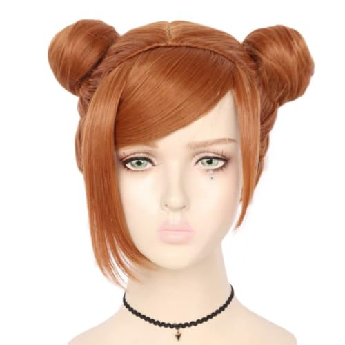 Anime Cosplay Kugisaki Nobara Perücke, braunes Haar Rollenspiel Perücken für Halloween Kostüm Party Anime Cosplay Kugisaki Nobara Perücke, braunes Haar Rollenspiel Perücken für Halloween Kostüm Party von BELEB