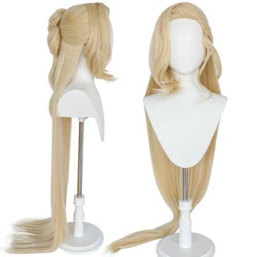 Anime Cosplay La Signora Perücke, Frauen Blonde Lange gerade Haare Perücken für Halloween Kostüm Party Accesorios Anime Cosplay La Signora Perücke, Frauen Blonde Lange gerade Haare Perücken für Halloween Kostüm Party Accesorios von BELEB